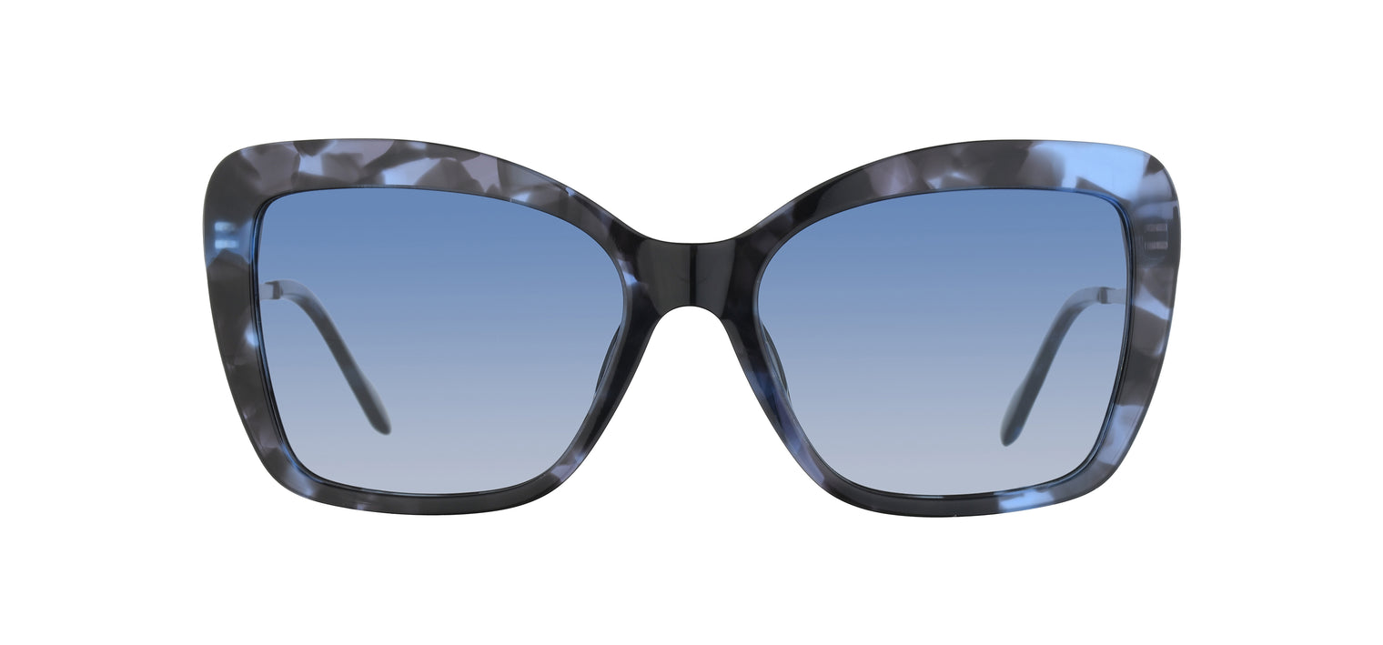 Gafas de sol con forma de mariposa Julia Backer de Color azul texturizado