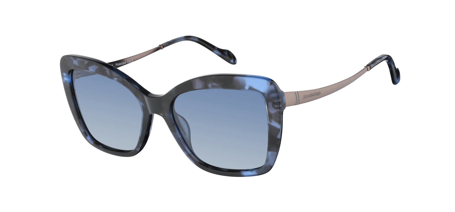 Gafas de sol con forma de mariposa Julia Backer de Color azul texturizado2