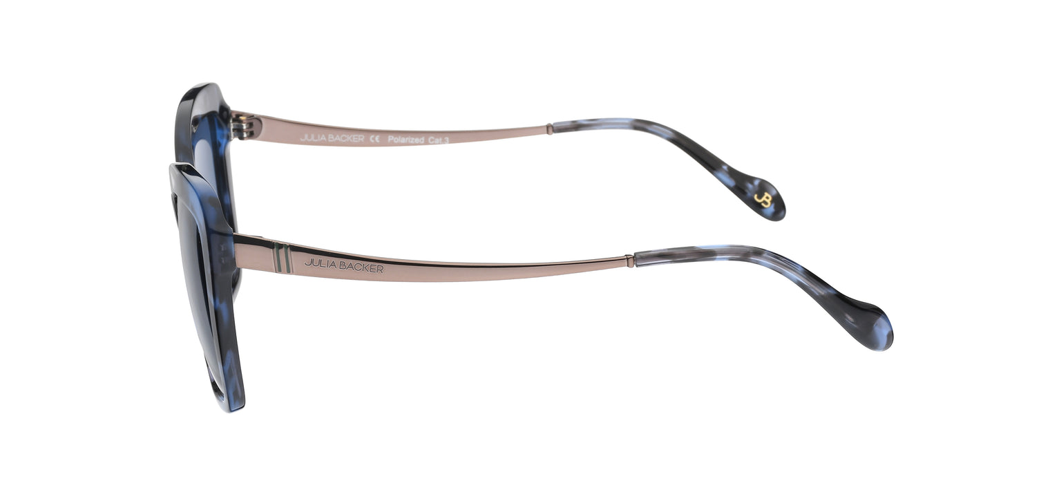 Gafas de sol con forma de mariposa Julia Backer de Color azul texturizado3