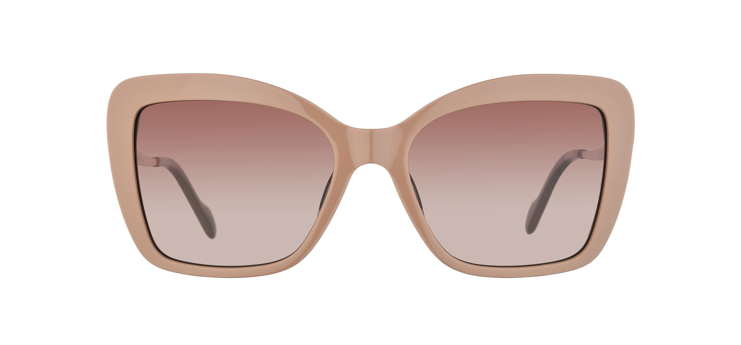 Gafas de sol con forma de mariposa Julia Backer de Color nude