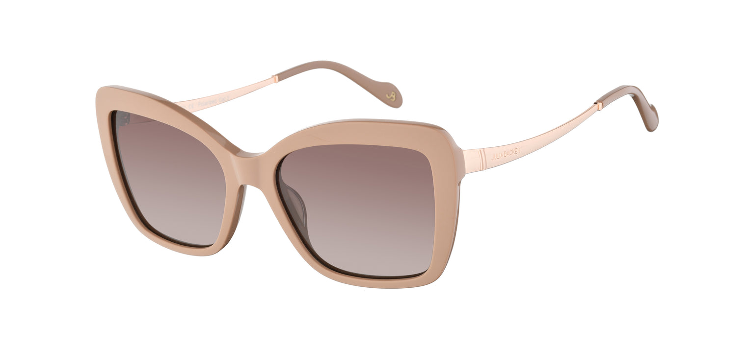 Gafas de sol con forma de mariposa Julia Backer de Color nude2