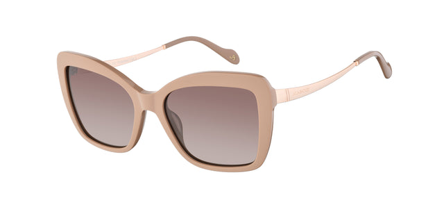 Gafas de sol con forma de mariposa Julia Backer de Color nude2