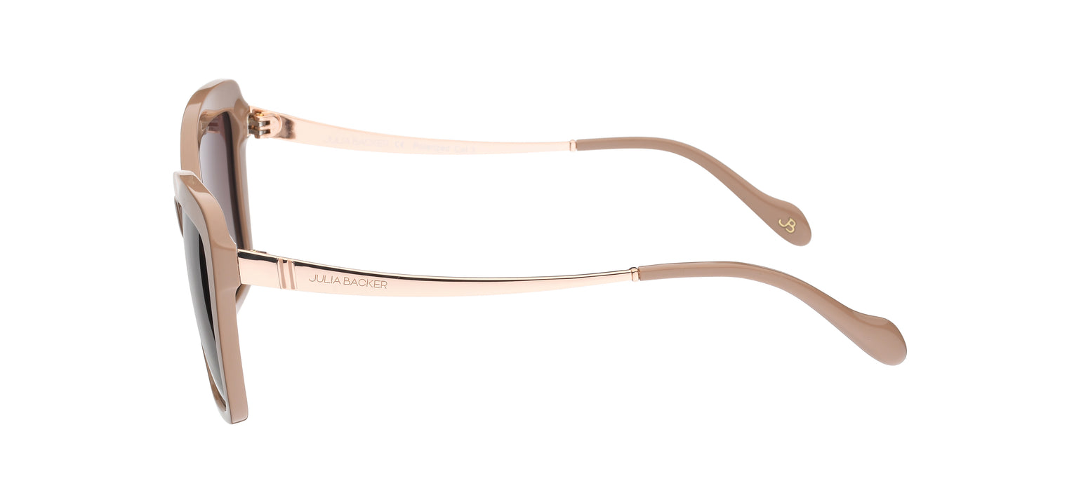 Gafas de sol con forma de mariposa Julia Backer de Color nude3