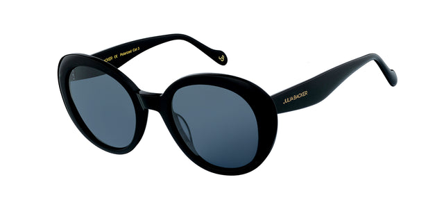 Gafas de sol con forma ovalada Julia Backer de Color negra2