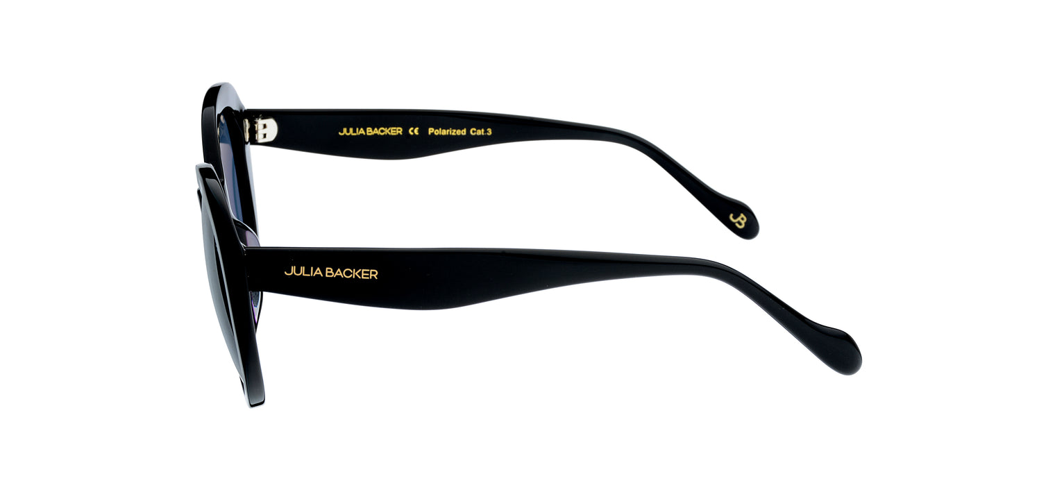 Gafas de sol con forma ovalada Julia Backer de Color negra3