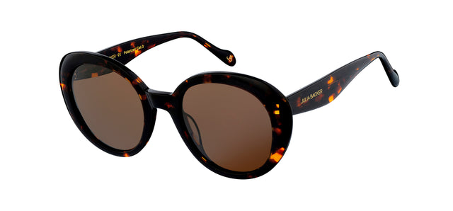 Gafas de sol con forma ovalada Julia Backer de Color habana2