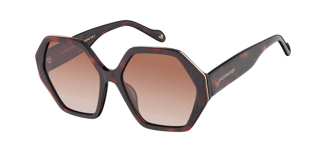 Gafas de sol con forma geométrica Julia Backer de Color habana2