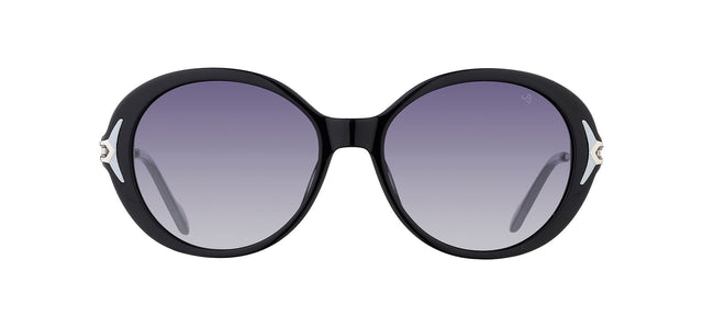 Gafas de sol con forma ovalada Julia Backer de Color negra