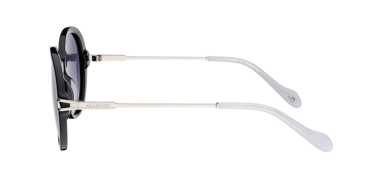 Gafas de sol con forma ovalada Julia Backer de Color negra3