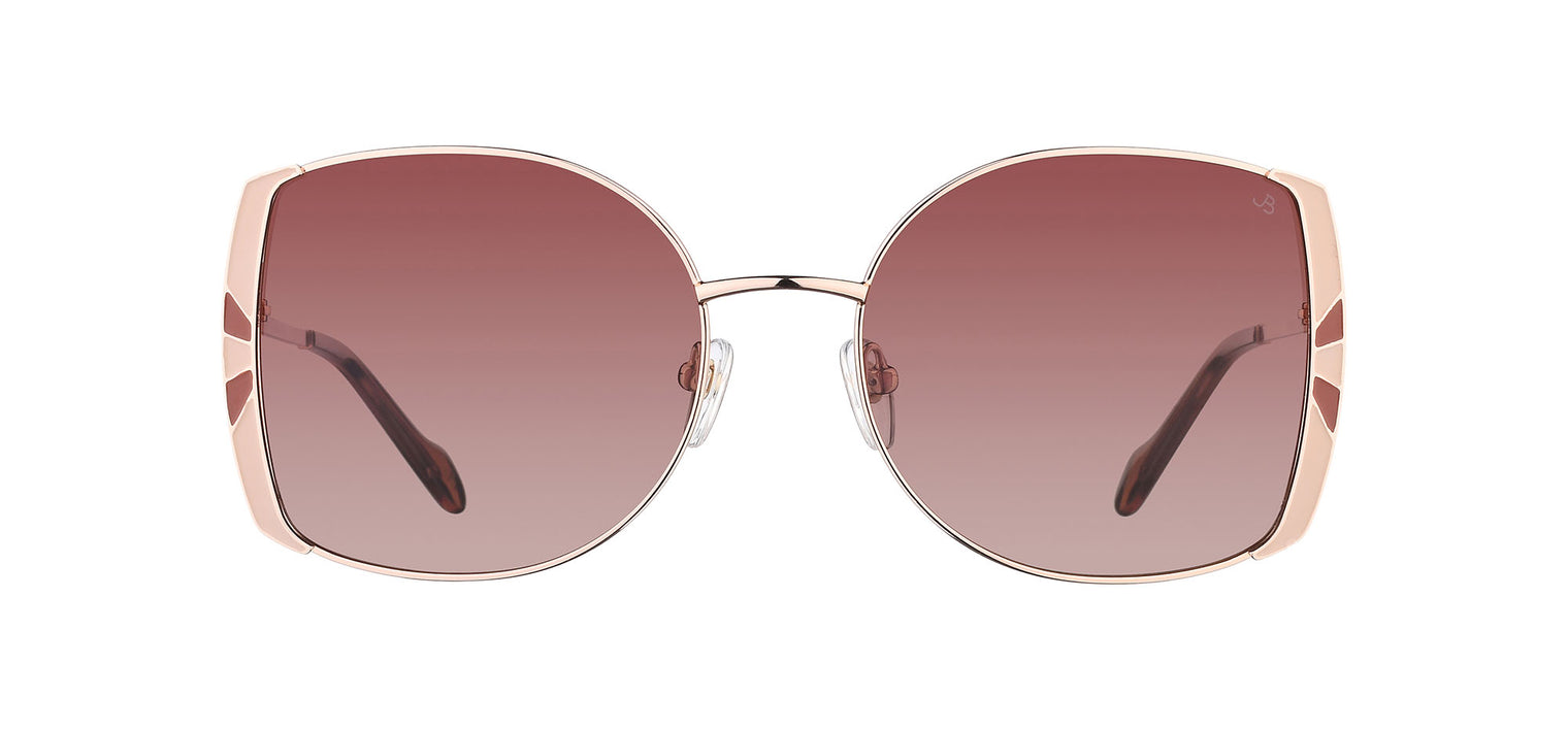 Gafas de sol con forma de mariposa Julia Backer de Color nude