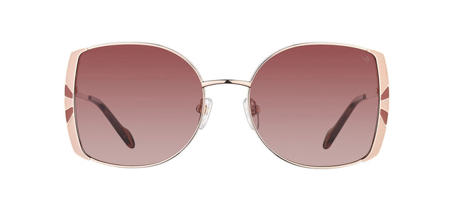 Gafas de sol con forma de mariposa Julia Backer de Color nude