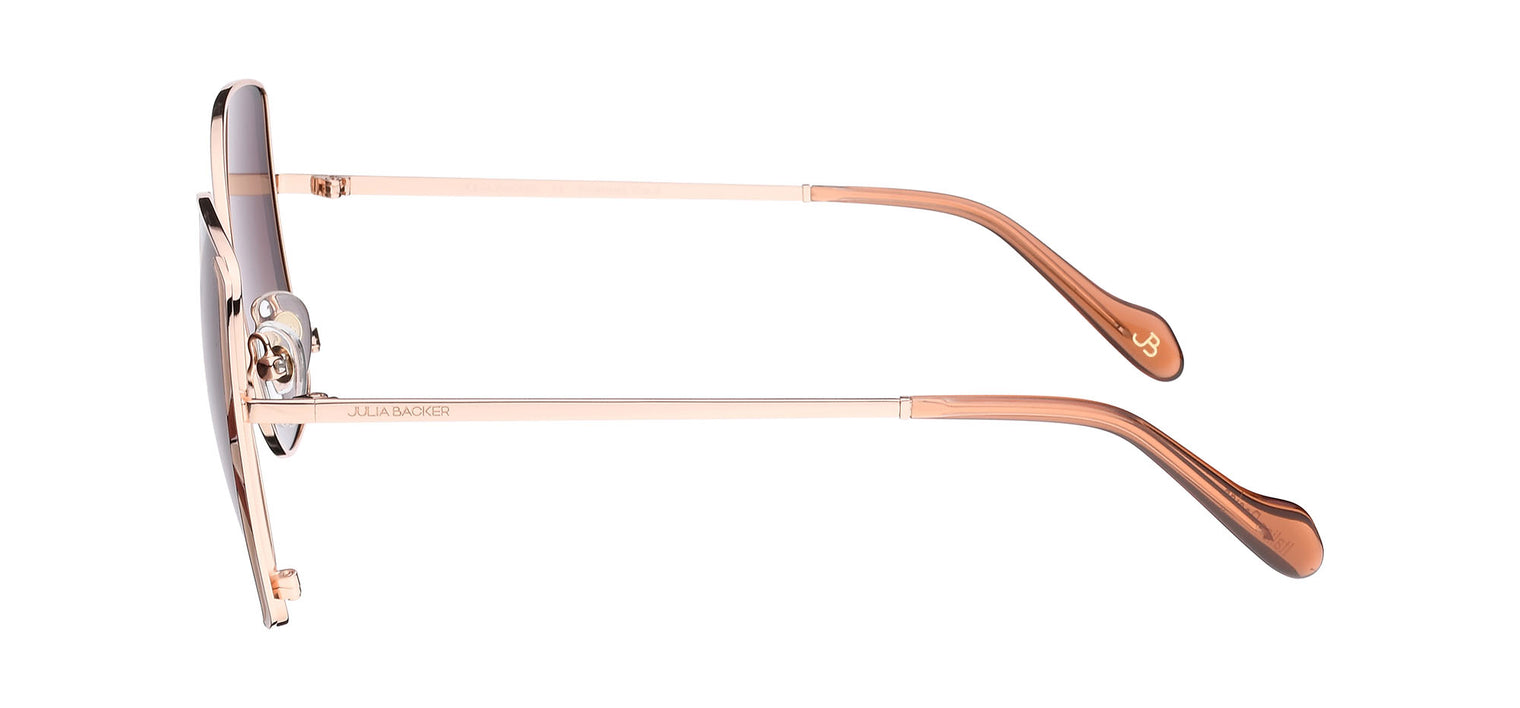 Gafas de sol con forma de mariposa Julia Backer de Color nude3