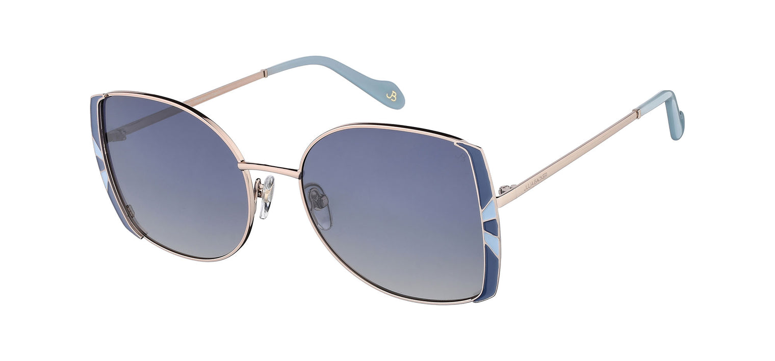 Gafas de sol con forma de mariposa Julia Backer de Color azul2