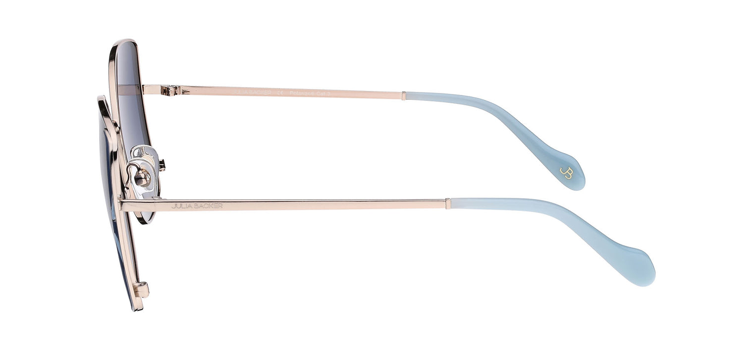 Gafas de sol con forma de mariposa Julia Backer de Color azul3