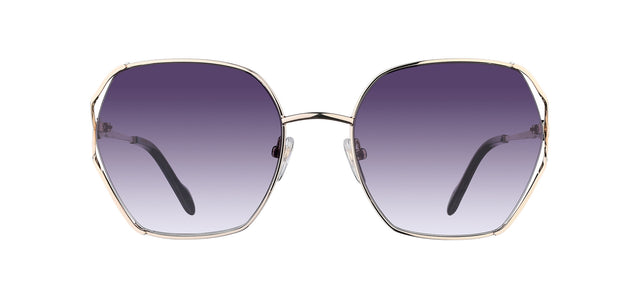 Gafas de sol cuadradas Julia Backer de Color dorada-negra