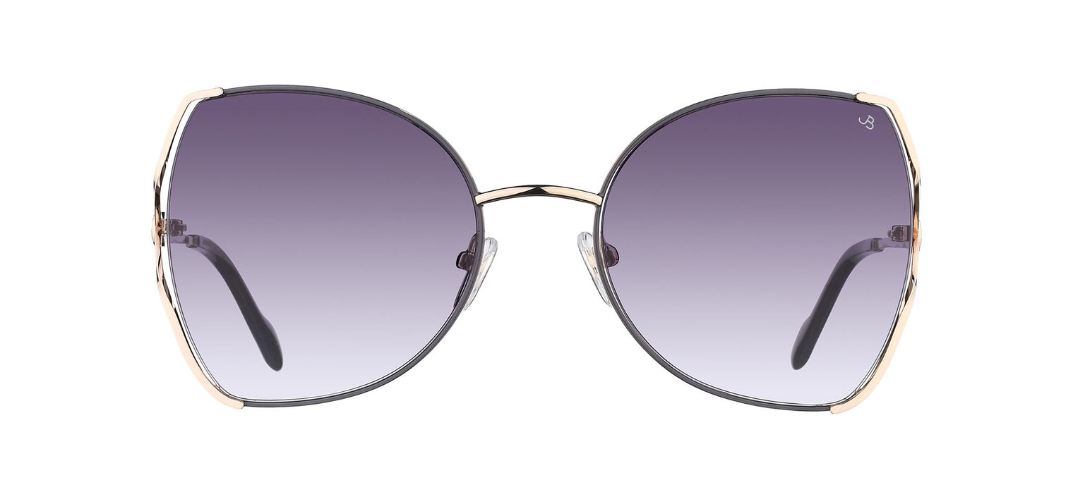 Gafas de sol con forma de mariposa Julia Backer de Color dorada-negra