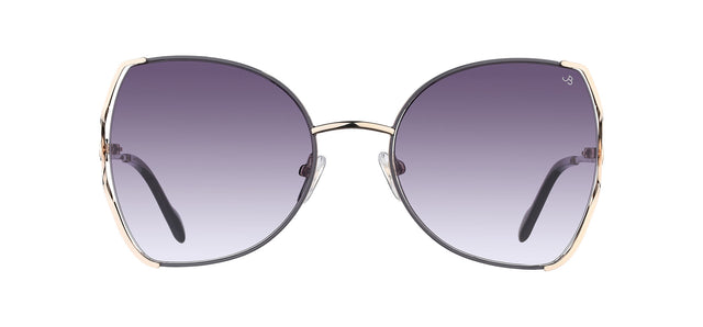 Gafas de sol con forma de mariposa Julia Backer de Color dorada-negra