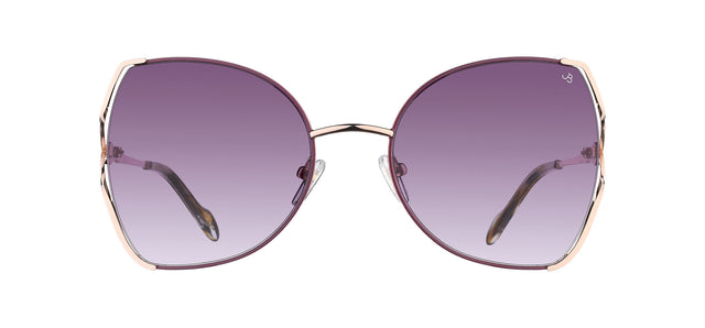 Gafas de sol con forma de mariposa Julia Backer de Color dorada-rosa