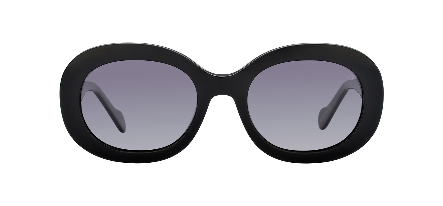 Gafas de sol con forma ovalada Julia Backer de Color negra