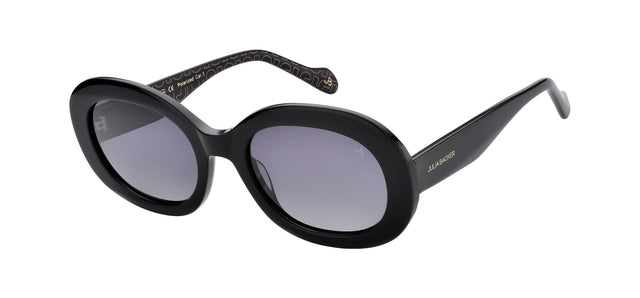 Gafas de sol con forma ovalada Julia Backer de Color negra2