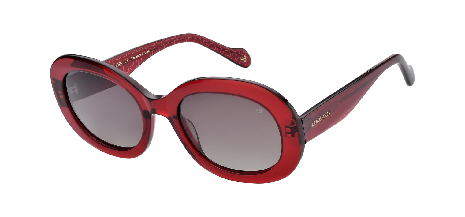 Gafas de sol con forma ovalada Julia Backer de Color negra2