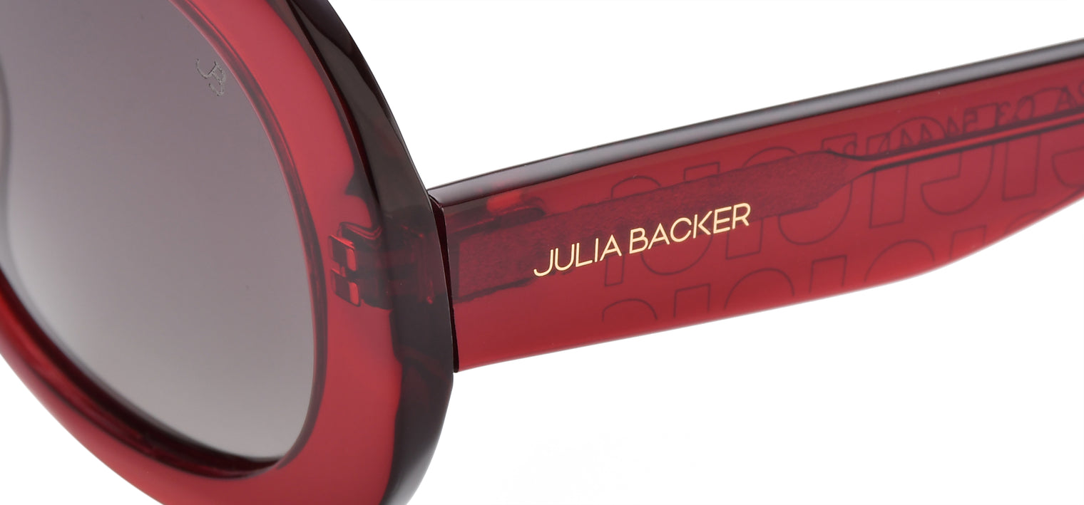 Gafas de sol con forma ovalada Julia Backer de Color negra3