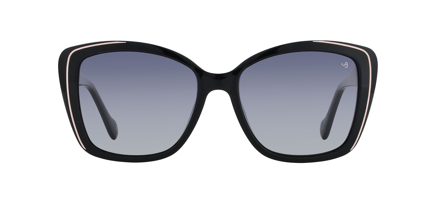 Gafas de sol cuadradas Julia Backer de Color negra