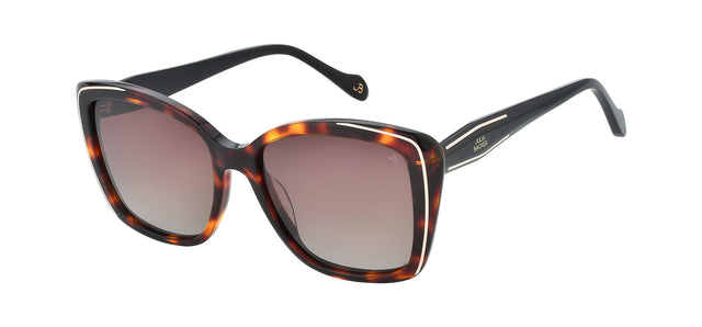 Gafas de sol cuadradas Julia Backer de Color habana