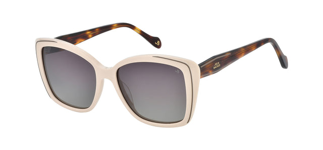 Gafas de sol cuadradas Julia Backer de Color beige