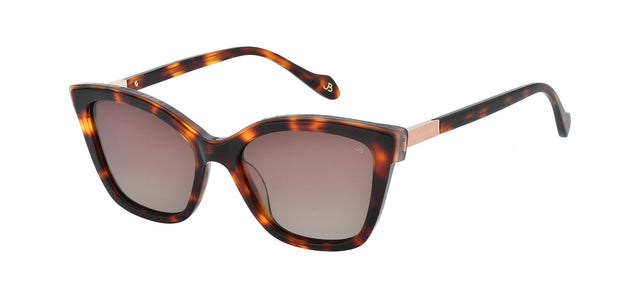 Gafas de sol estilo cat eye Julia Backer de Color habana