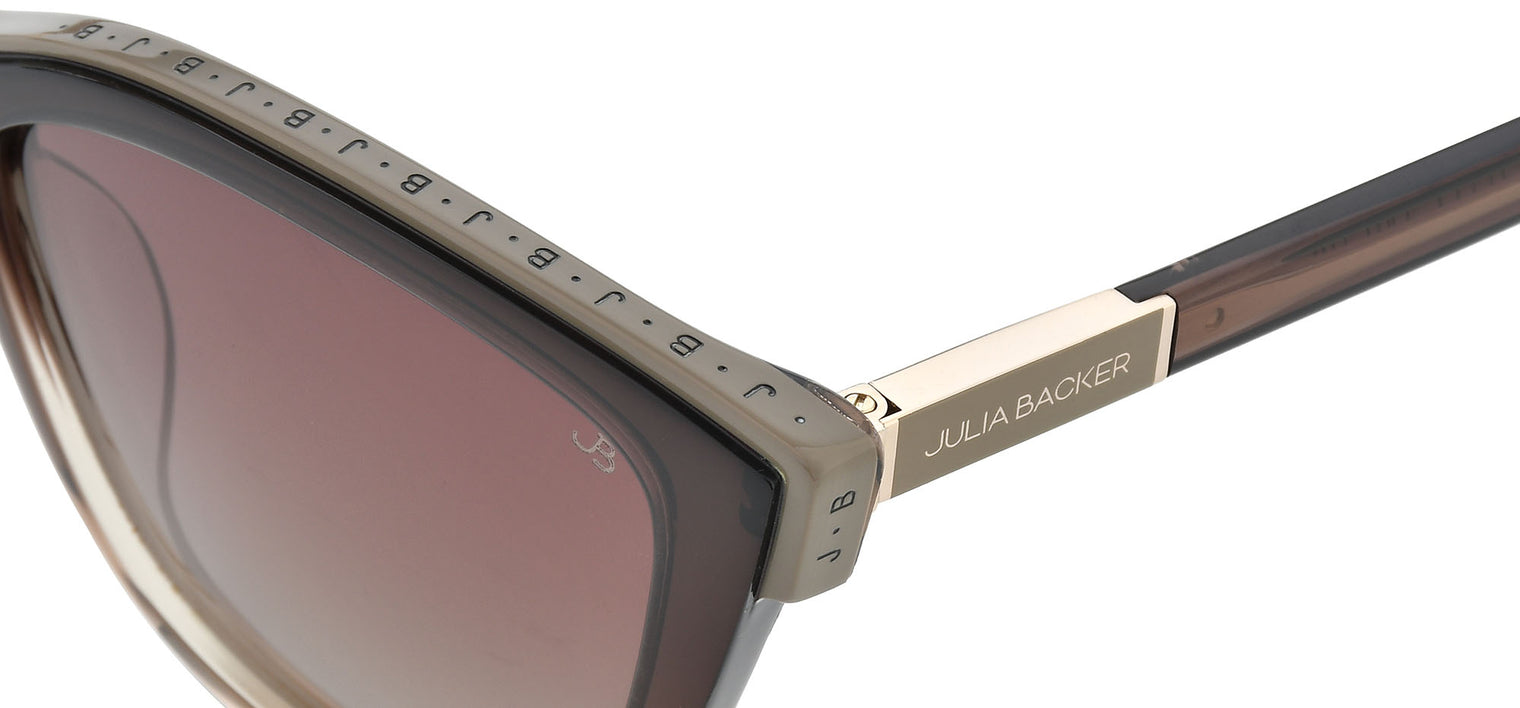 Gafas de sol estilo cat eye Julia Backer de Color marrón