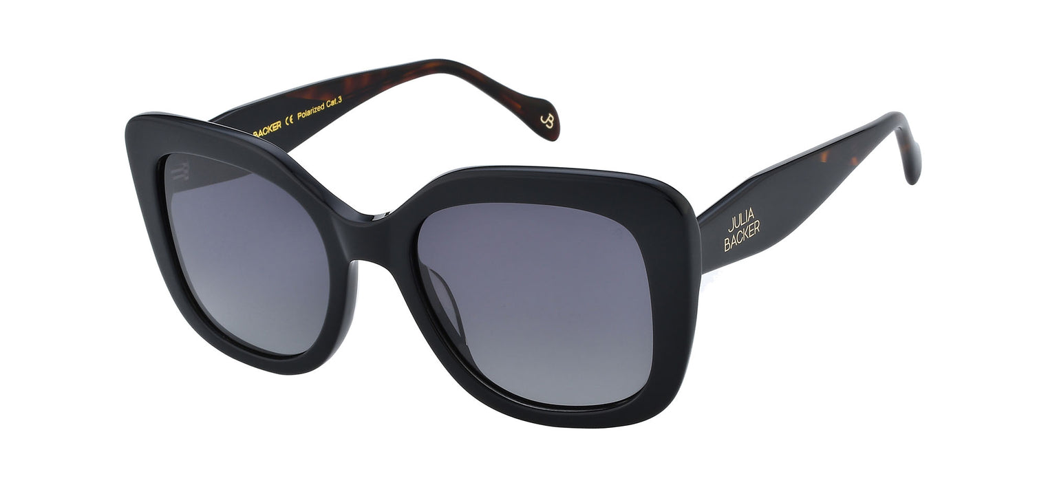 Gafas de sol cuadradas Julia Backer de Color negra