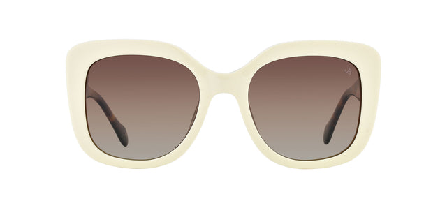 Gafas de sol cuadradas Julia Backer de Color blanca