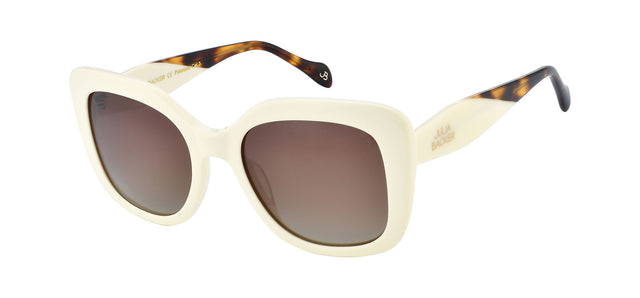 Gafas de sol cuadradas Julia Backer de Color blanca