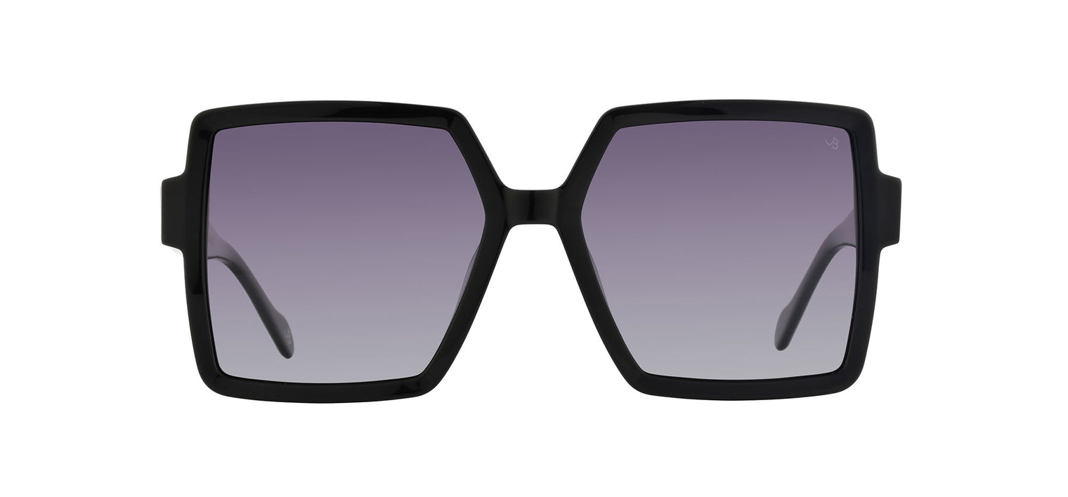 Gafas de sol cuadradas Julia Backer de Color negra