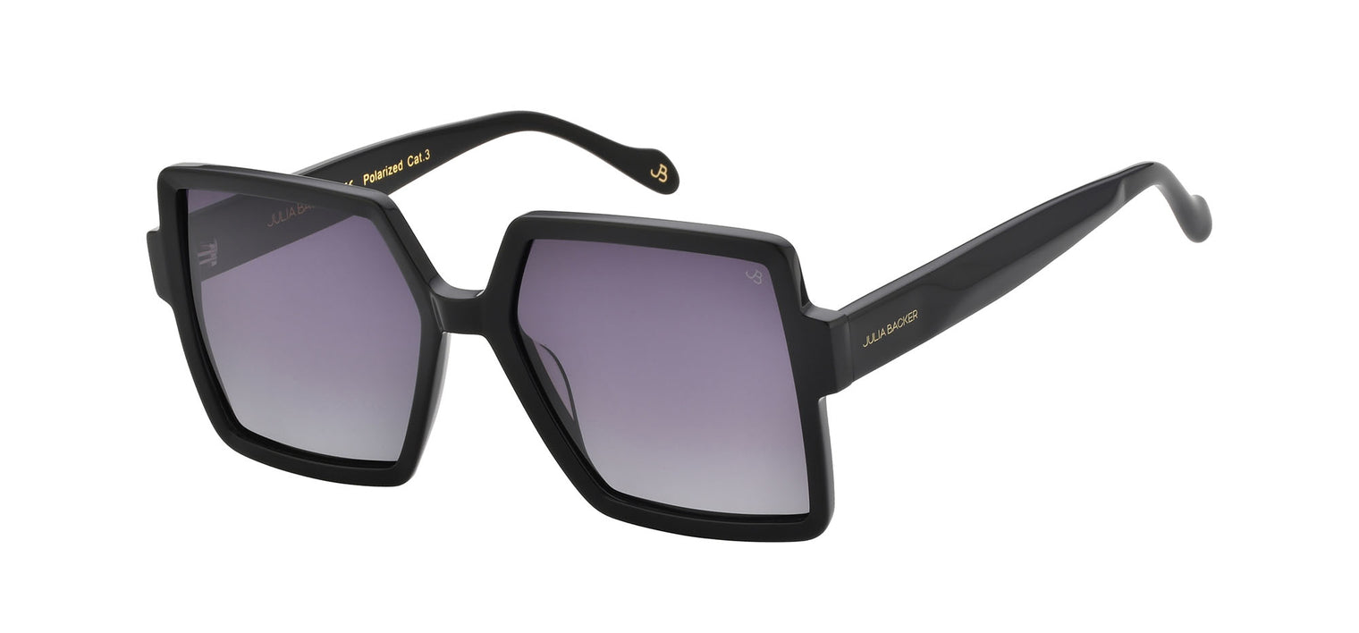 Gafas de sol cuadradas Julia Backer de Color negra