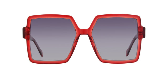 Gafas de sol cuadradas Julia Backer de Color roja