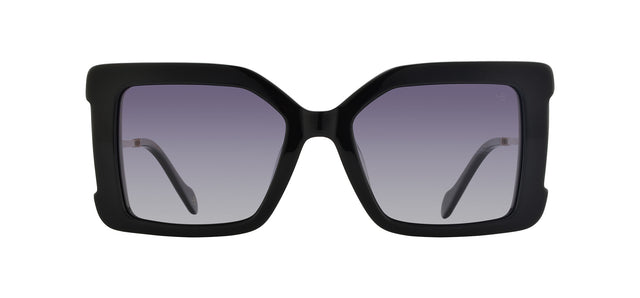 Gafas de sol cuadradas Julia Backer de Color negra