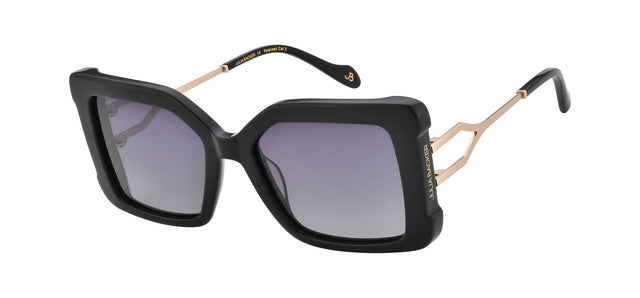Gafas de sol cuadradas Julia Backer de Color negra