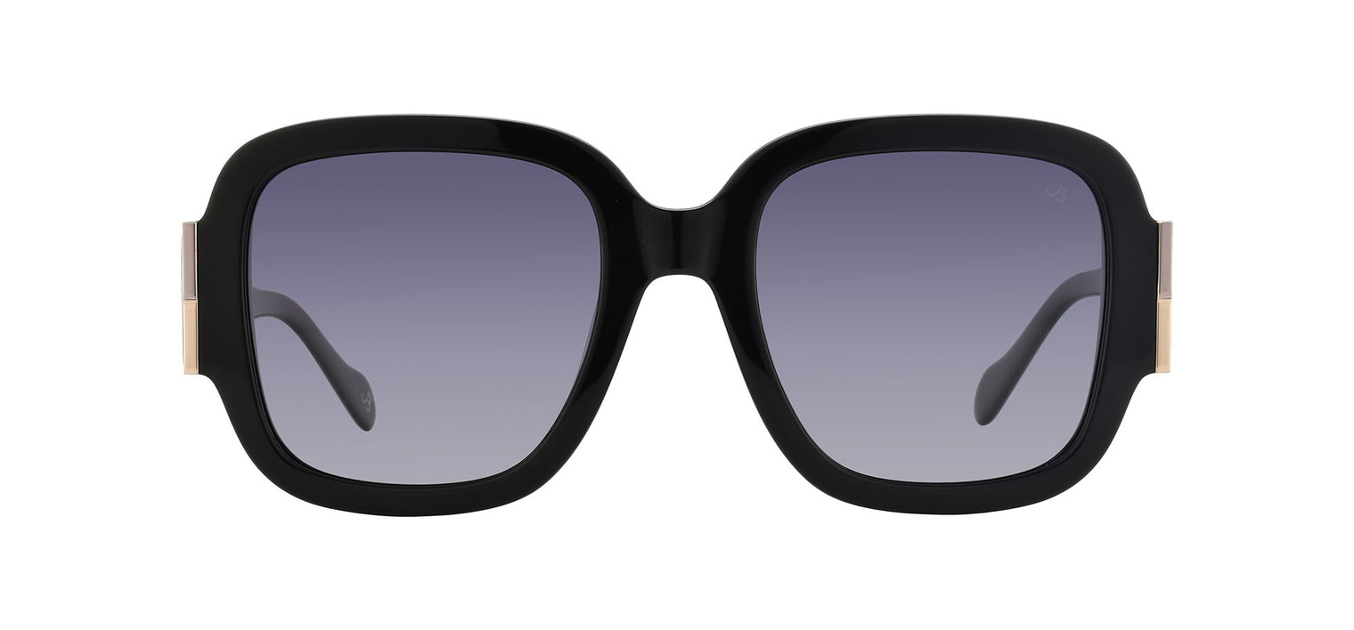 Gafas de sol cuadradas Julia Backer de Color negra