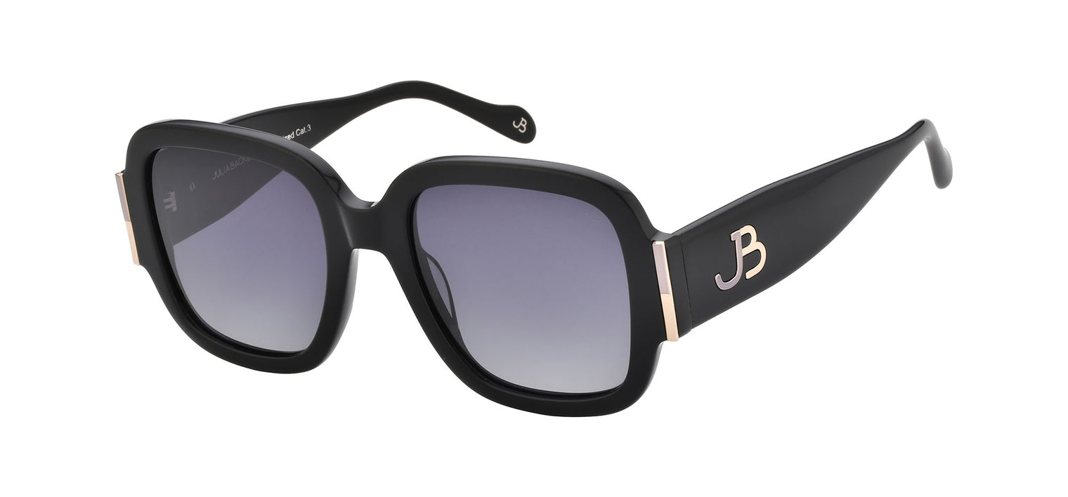 Gafas de sol cuadradas Julia Backer de Color negra
