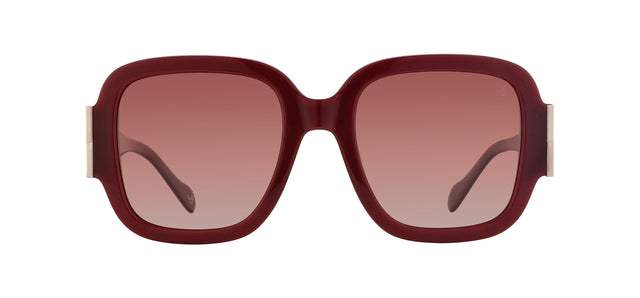 Gafas de sol cuadradas Julia Backer de Color burdeos
