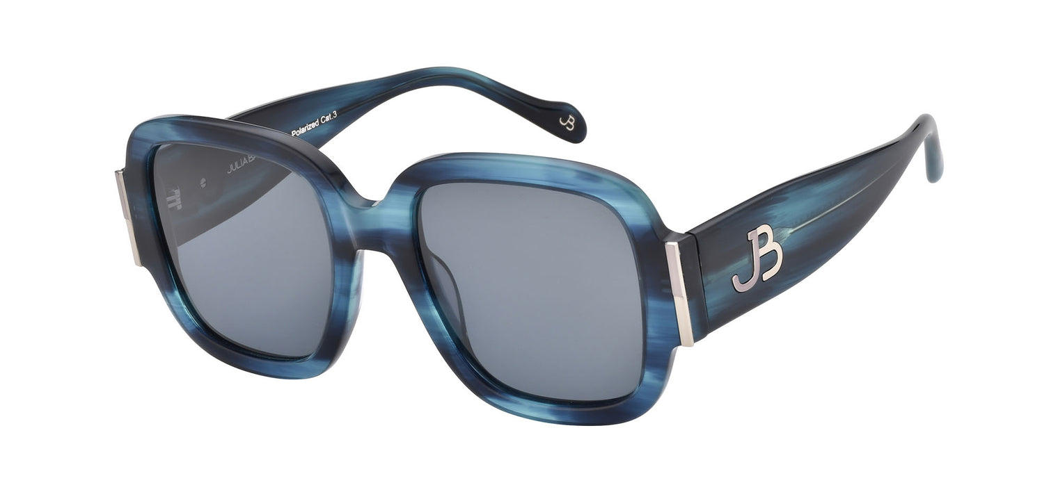 Gafas de sol cuadradas Julia Backer de Color azul-texturizado