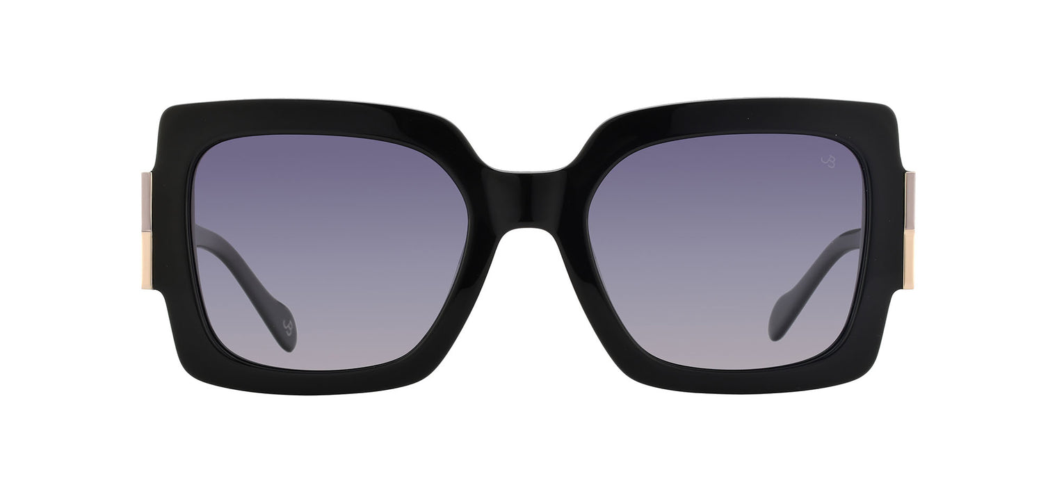 Gafas de sol cuadradas Julia Backer de Color negra