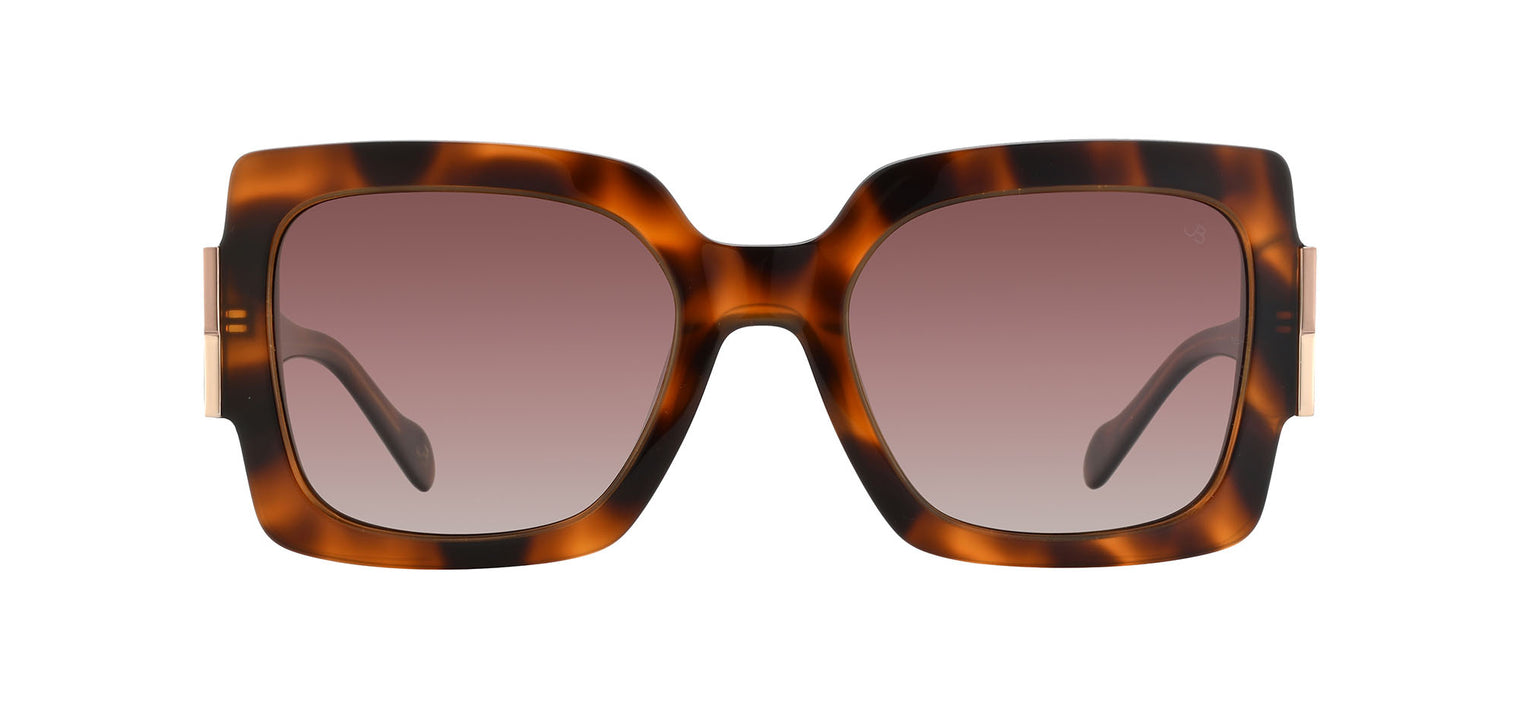 Gafas de sol cuadradas Julia Backer de Color habana