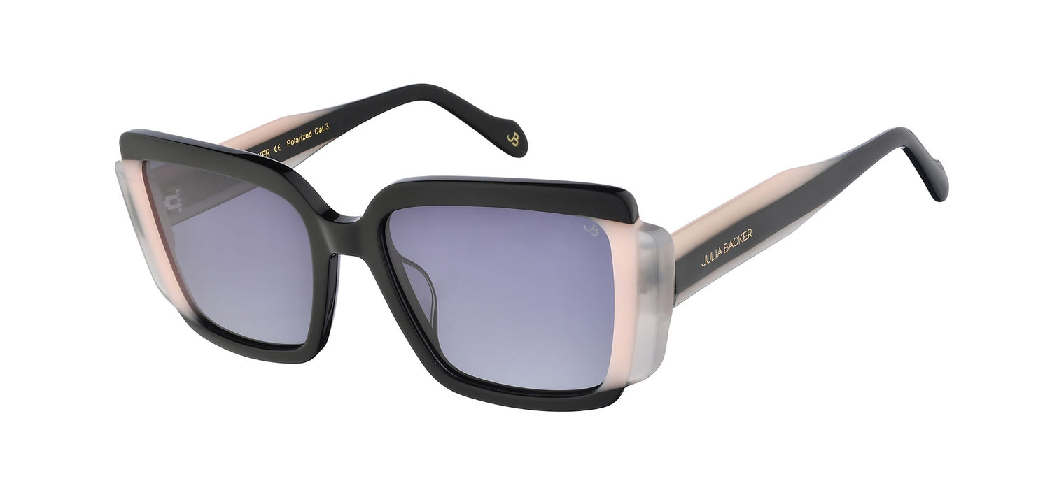 Gafas de sol cuadradas Julia Backer de Color negra