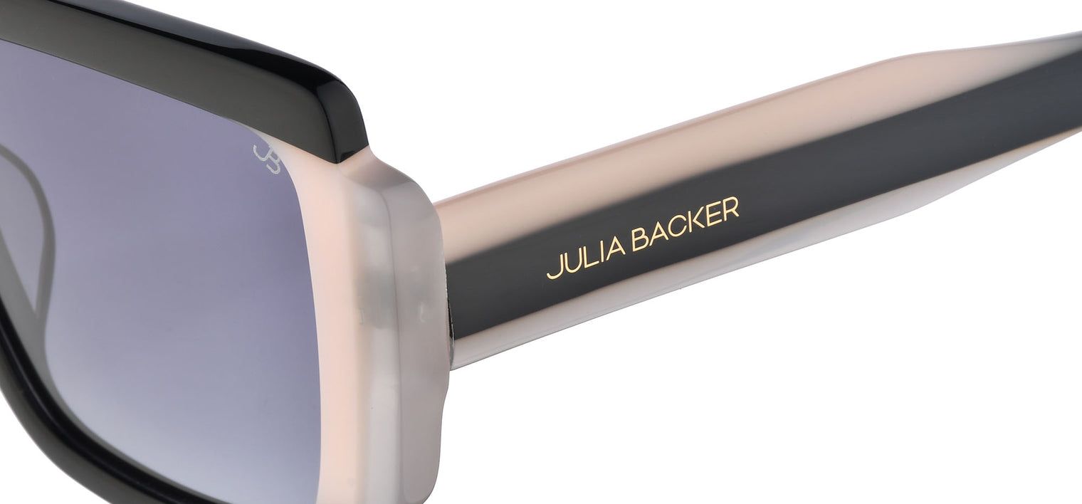 Gafas de sol cuadradas Julia Backer de Color negra