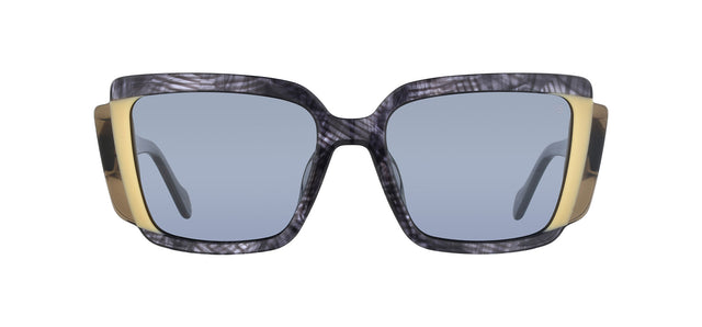 Gafas de sol cuadradas Julia Backer de Color negra-estampada