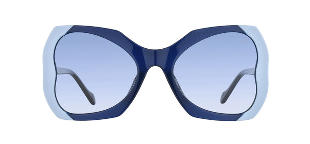 Gafas de sol con forma de mariposa Julia Backer de Color azul-celeste