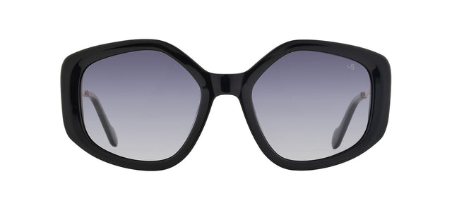 Gafas de sol con forma geométrica Julia Backer de Color negra